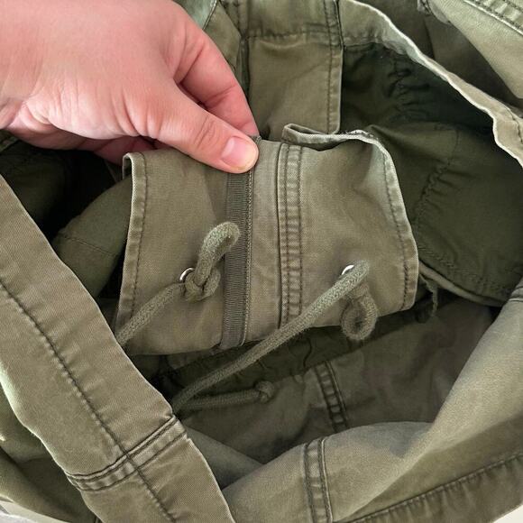 Madewell Fleet Jacket Size XS Olive Green Military Style Full Zip Army Utility - Picture 9 of 10